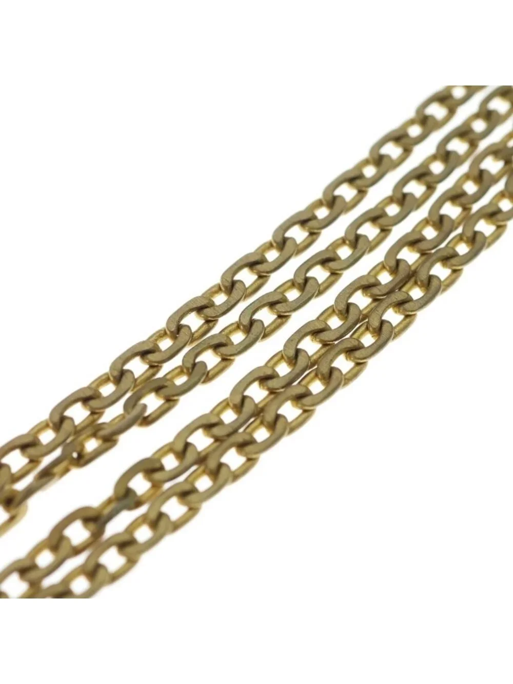 Chanel Pearl Long Chain Necklace White Gold